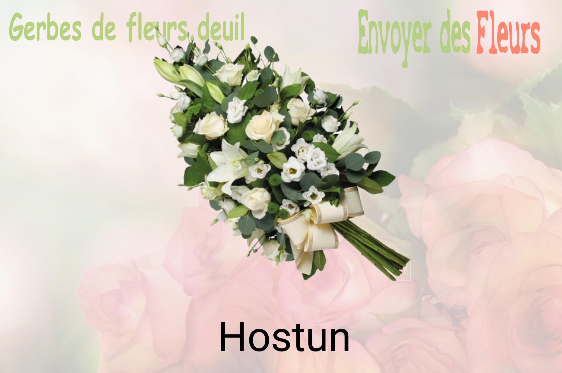 Gerbe de fleurs de deuil livrée à Hostun